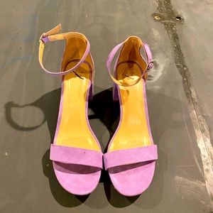 Lilac sandal heels